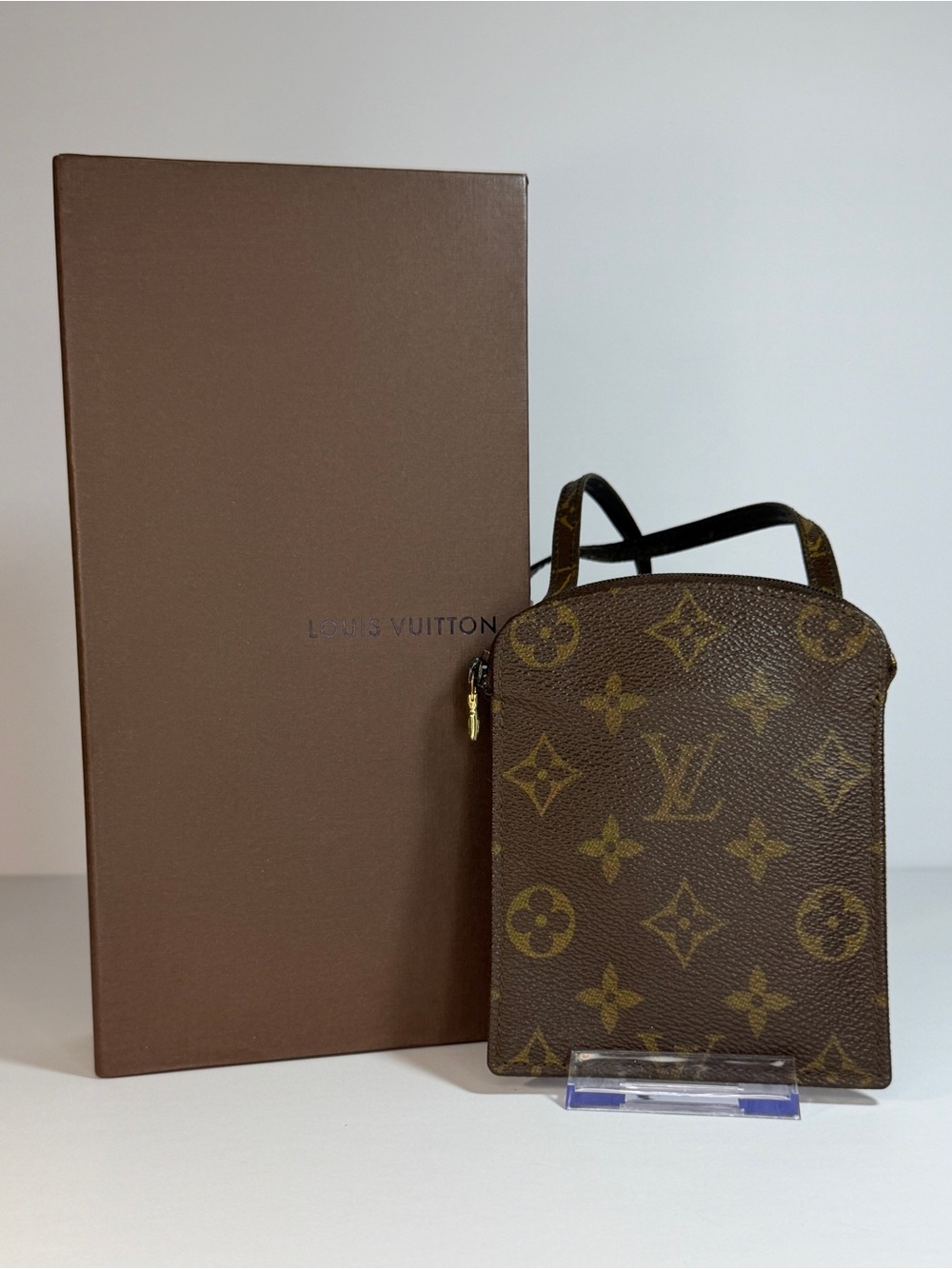 Louis Vuitton Monogram Pochette Secret Vintage Mini Crossbody Pouch Bag - Picture 2 of 15
